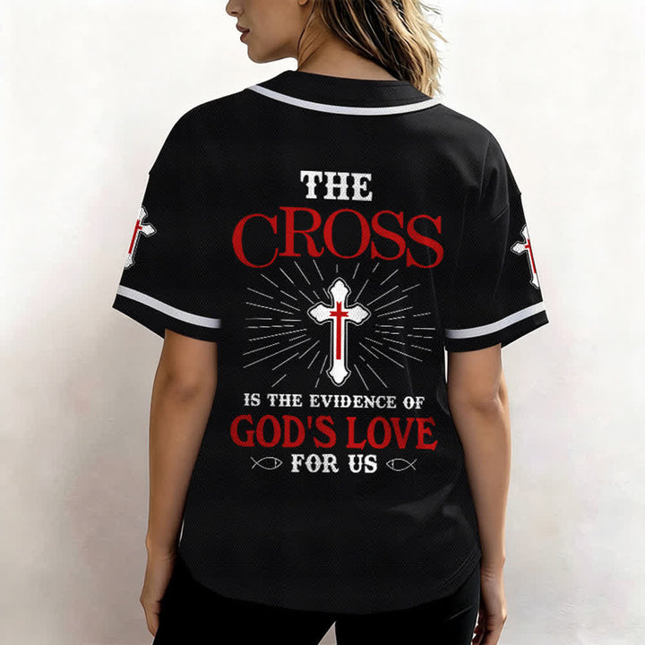 Christianartworkshop The Cross Is The Evidence Of God's Love Unisex Baseball Jersey - image 18