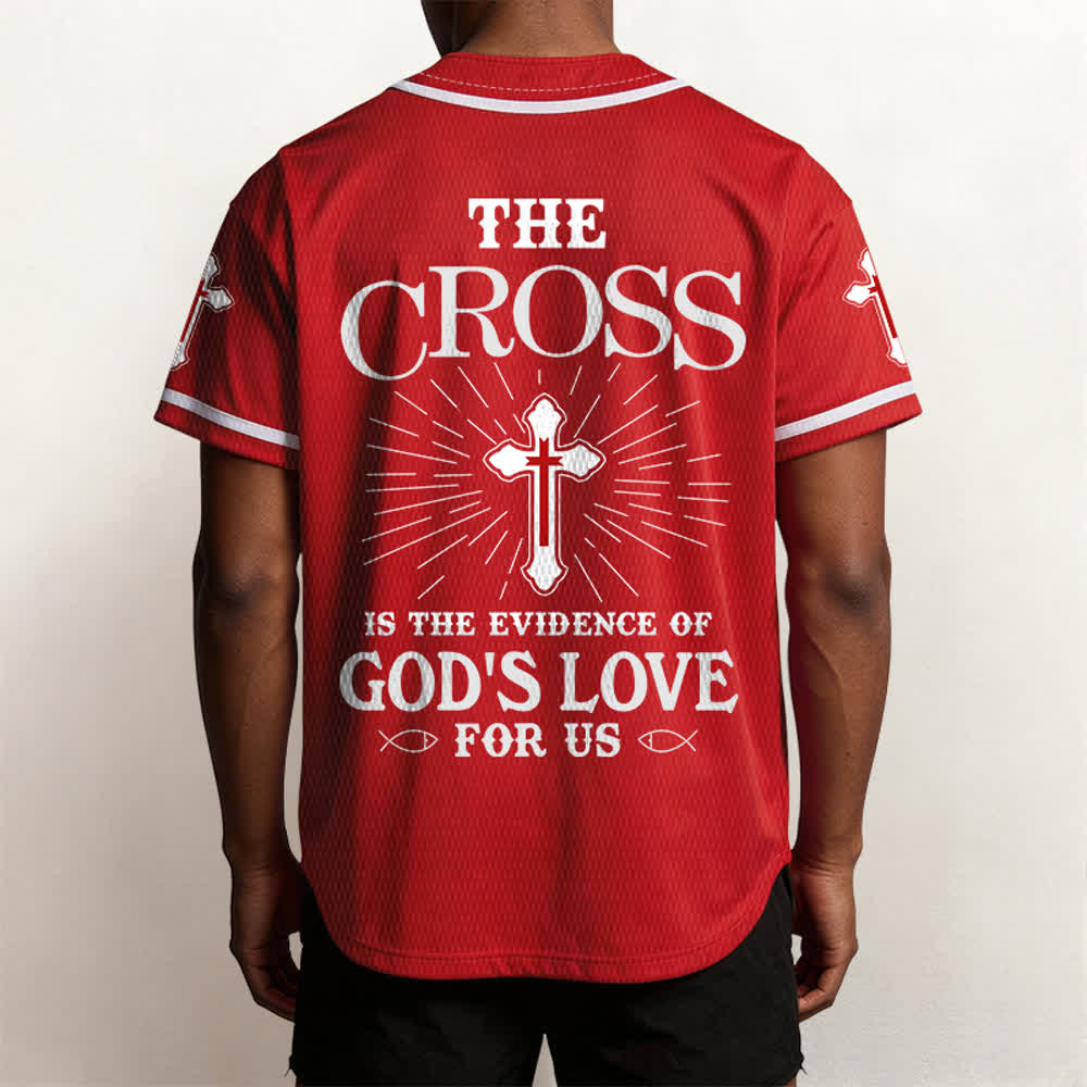 Christianartworkshop The Cross Is The Evidence Of God's Love Unisex Baseball Jersey - image 27