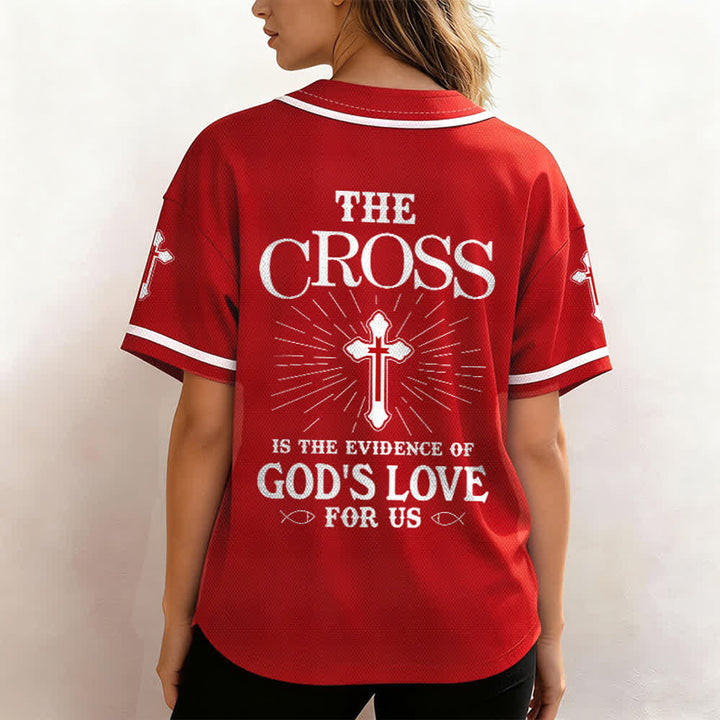 Christianartworkshop The Cross Is The Evidence Of God's Love Unisex Baseball Jersey - image 25