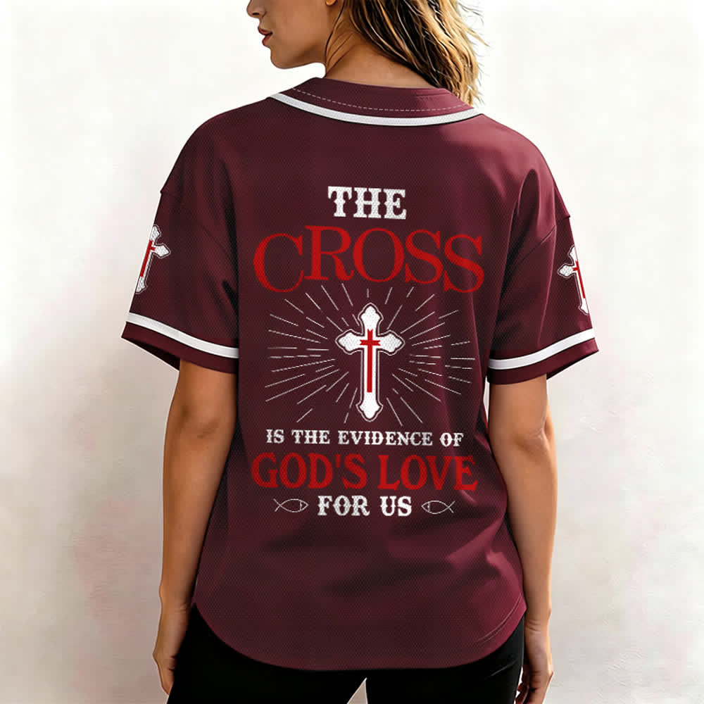 Christianartworkshop The Cross Is The Evidence Of God's Love Unisex Baseball Jersey - image 32