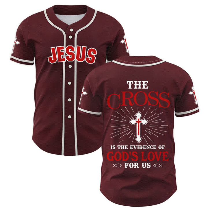Christianartworkshop The Cross Is The Evidence Of God's Love Unisex Baseball Jersey - Wine - 5XL - image 28