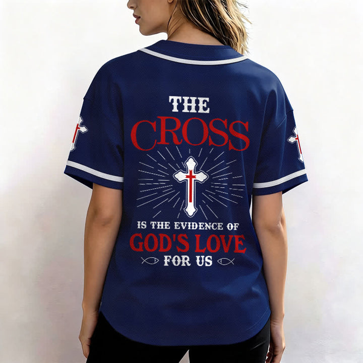 Christianartworkshop The Cross Is The Evidence Of God's Love Unisex Baseball Jersey - image 46
