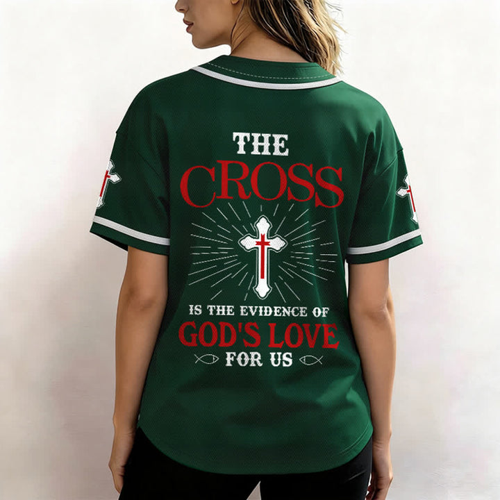 Christianartworkshop The Cross Is The Evidence Of God's Love Unisex Baseball Jersey - image 55