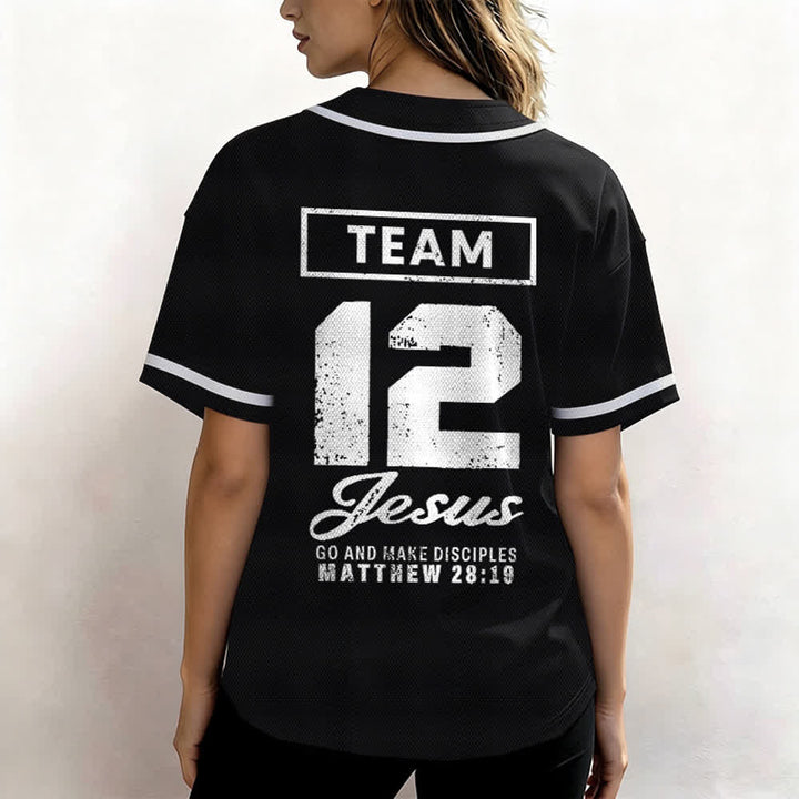 Christianartworkshop Team Jesus Matthew 28:19 Go And Make Disciples Unisex Baseball Jersey - image 19