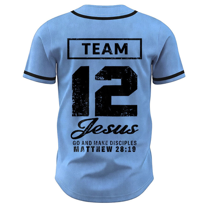 Christianartworkshop Team Jesus Matthew 28:19 Go And Make Disciples Unisex Baseball Jersey - image 36