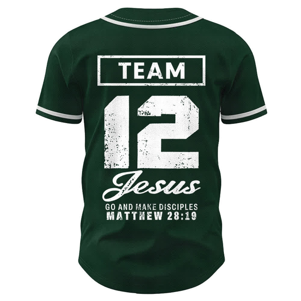 Christianartworkshop Team Jesus Matthew 28:19 Go And Make Disciples Unisex Baseball Jersey - image 43