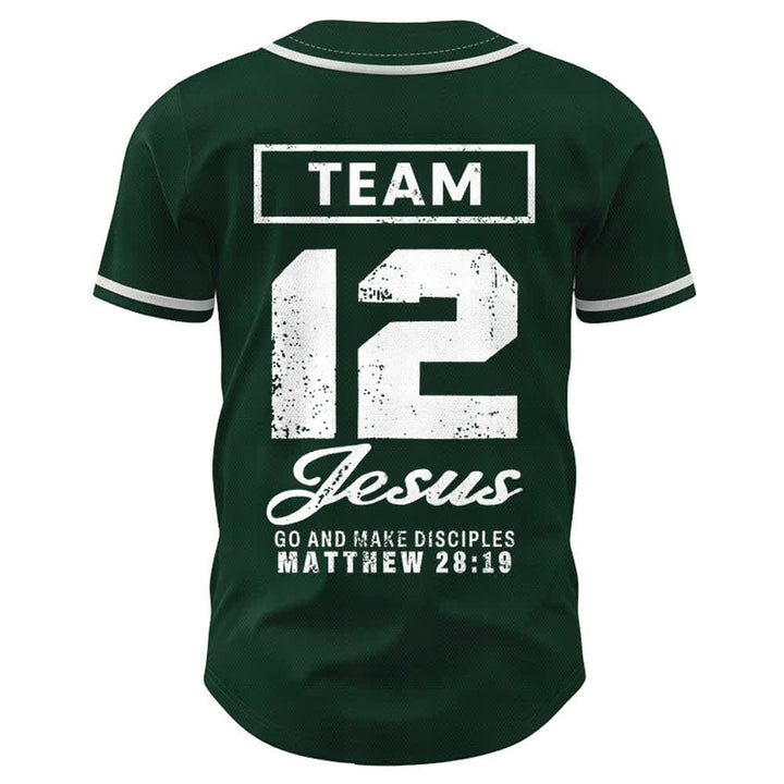 Christianartworkshop Team Jesus Matthew 28:19 Go And Make Disciples Unisex Baseball Jersey - image 43
