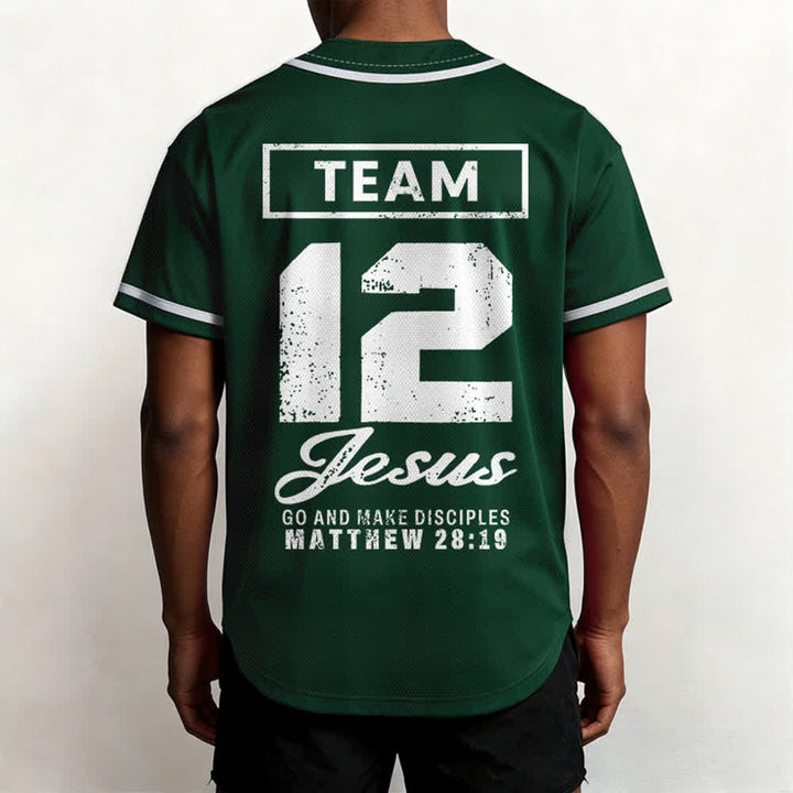 Christianartworkshop Team Jesus Matthew 28:19 Go And Make Disciples Unisex Baseball Jersey - image 47