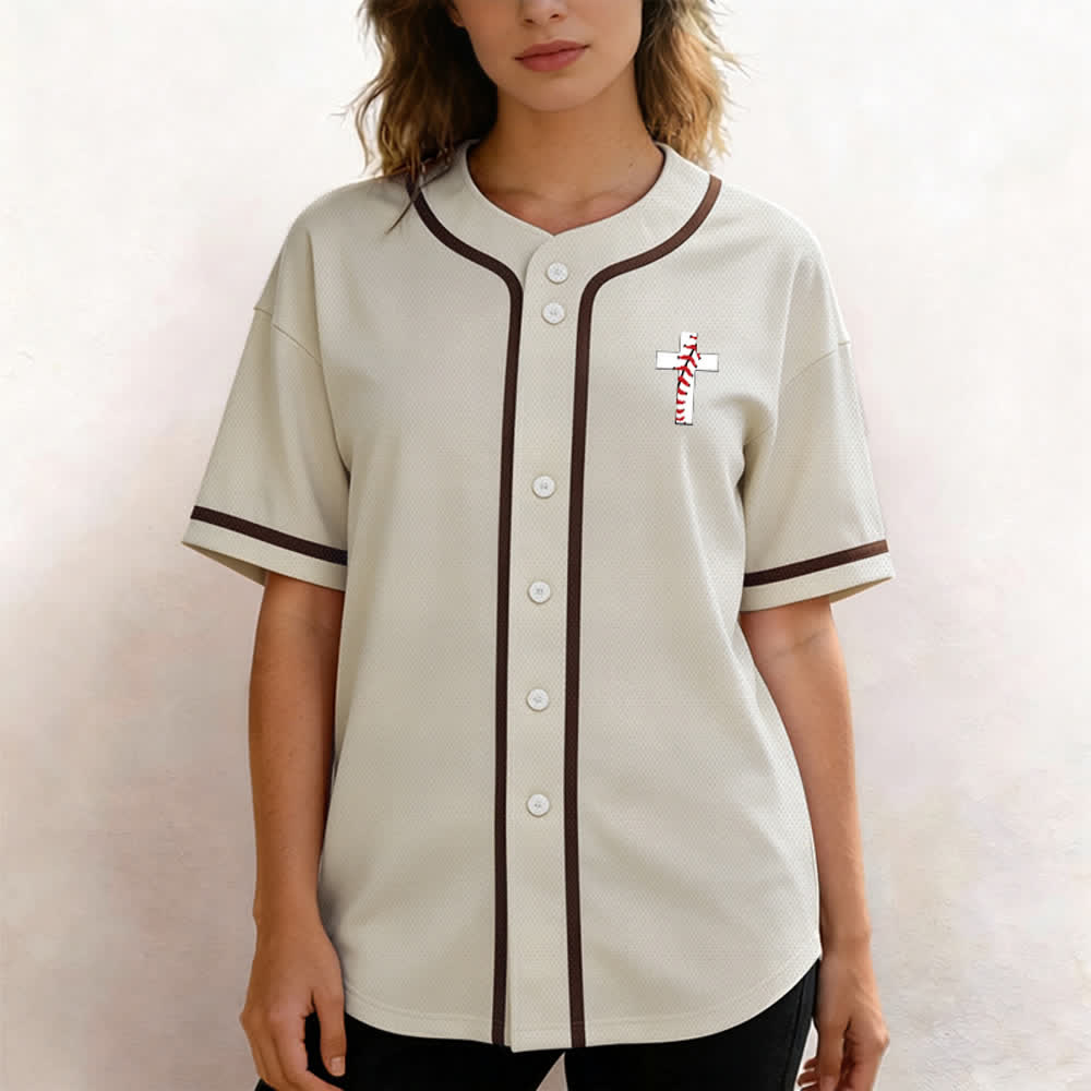 Christianartworkshop Philippians 4:13 I Can Do All Things Unisex Baseball Jersey - image 4