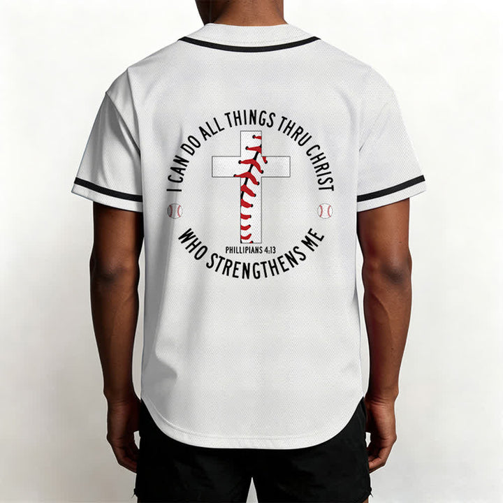 Christianartworkshop Philippians 4:13 I Can Do All Things Unisex Baseball Jersey - image 10