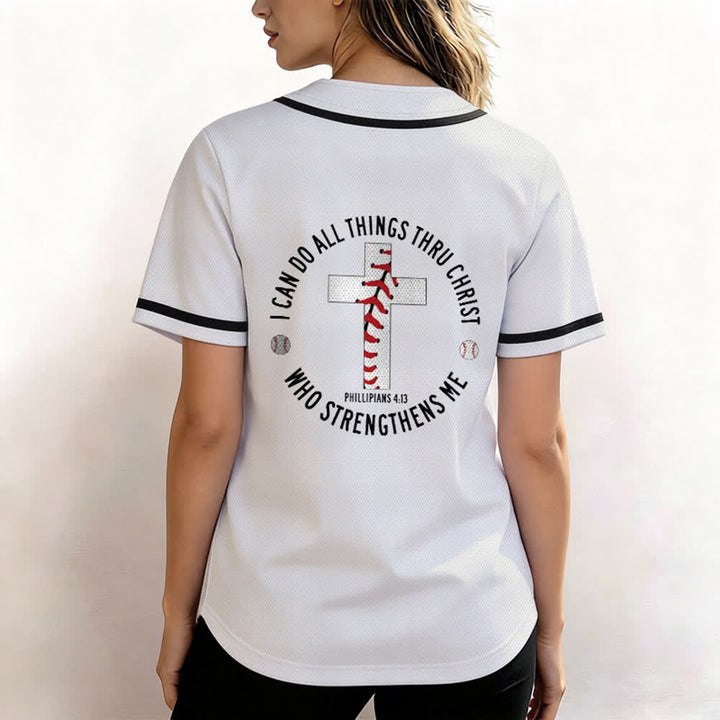 Christianartworkshop Philippians 4:13 I Can Do All Things Unisex Baseball Jersey - image 12