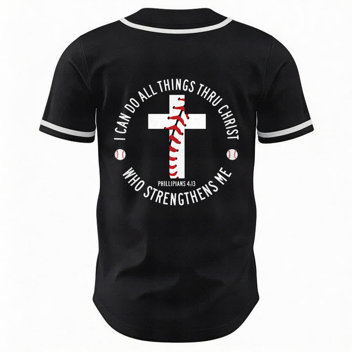 Christianartworkshop Philippians 4:13 I Can Do All Things Unisex Baseball Jersey - image 15
