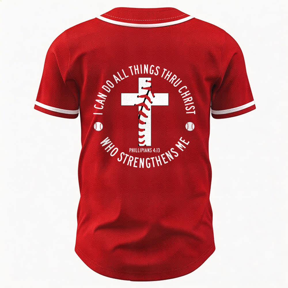 Christianartworkshop Philippians 4:13 I Can Do All Things Unisex Baseball Jersey - image 22