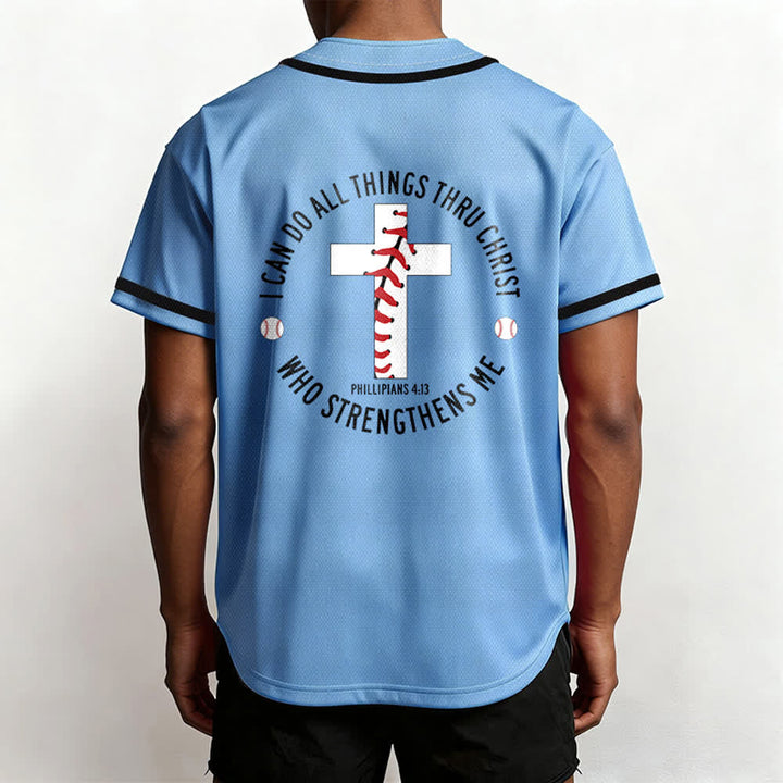 Christianartworkshop Philippians 4:13 I Can Do All Things Unisex Baseball Jersey - image 40