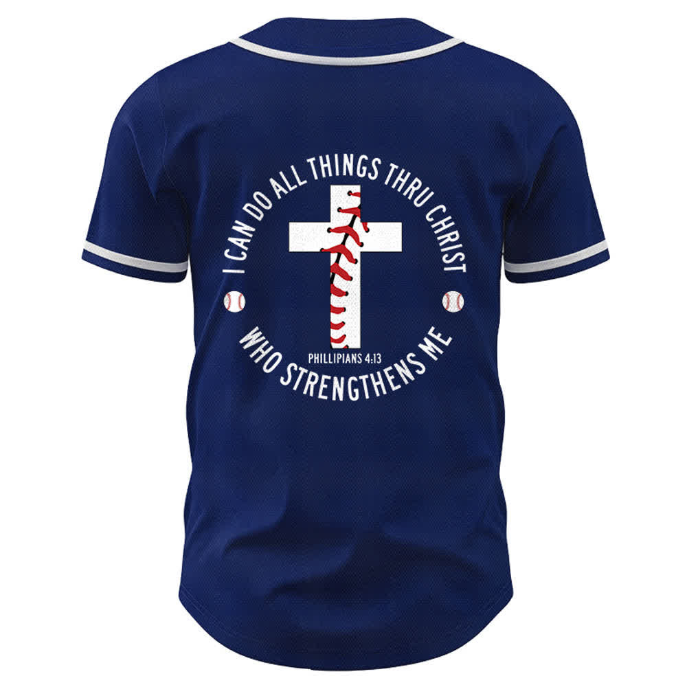 Christianartworkshop Philippians 4:13 I Can Do All Things Unisex Baseball Jersey - image 43