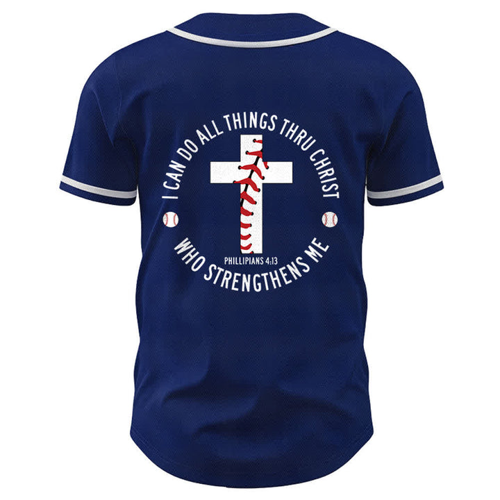 Christianartworkshop Philippians 4:13 I Can Do All Things Unisex Baseball Jersey - image 43