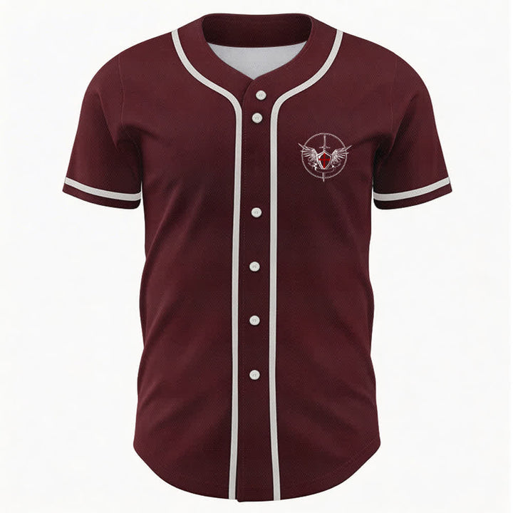 Christianartworkshop St.Michael Archangel Defend Us Unisex Baseball Jersey - image 23