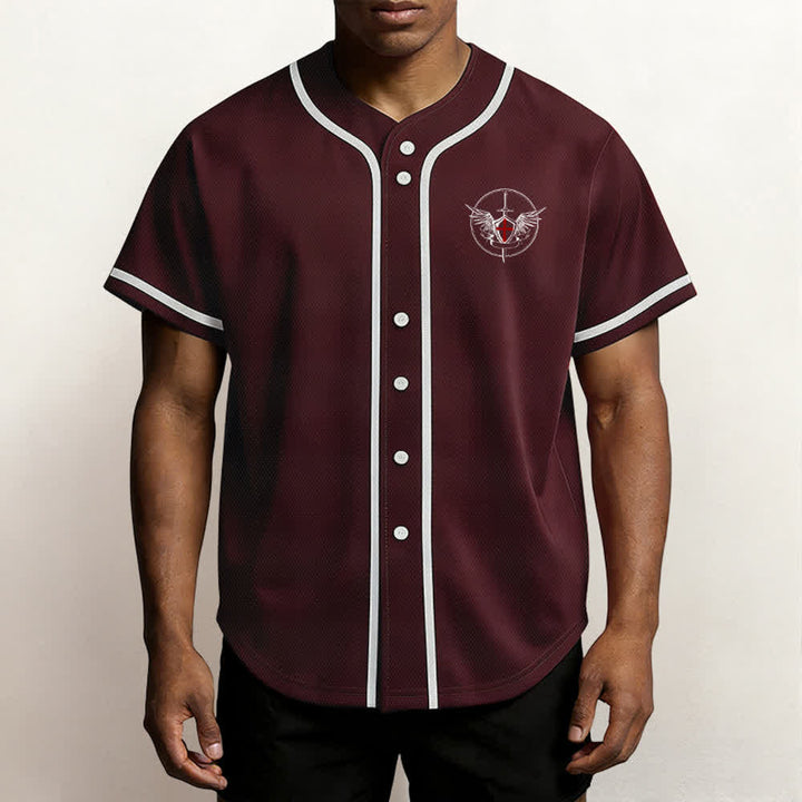 Christianartworkshop St.Michael Archangel Defend Us Unisex Baseball Jersey - image 25