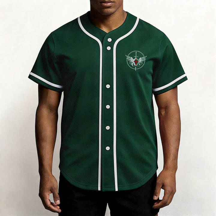 Christianartworkshop St.Michael Archangel Defend Us Unisex Baseball Jersey - image 48