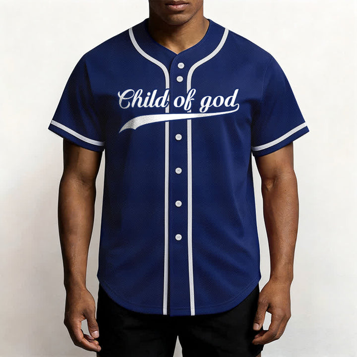 Christianartworkshop Child Of God Custom Name Number Unisex Baseball Jersey - image 12