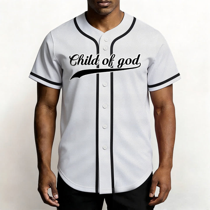 Christianartworkshop Child Of God Custom Name Number Unisex Baseball Jersey - image 20