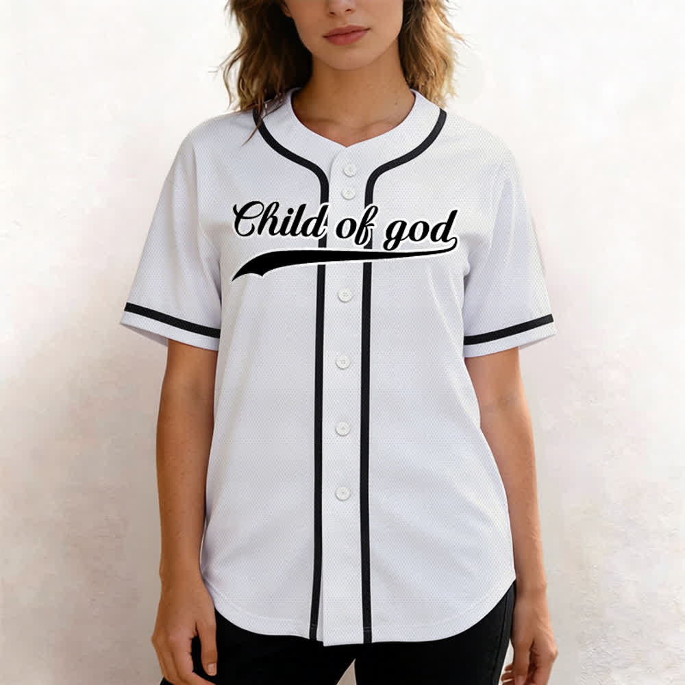 Christianartworkshop Child Of God Custom Name Number Unisex Baseball Jersey - image 22