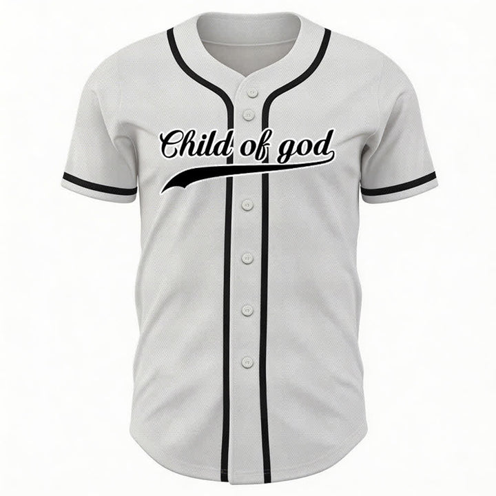 Christianartworkshop Child Of God Custom Name Number Unisex Baseball Jersey - image 18
