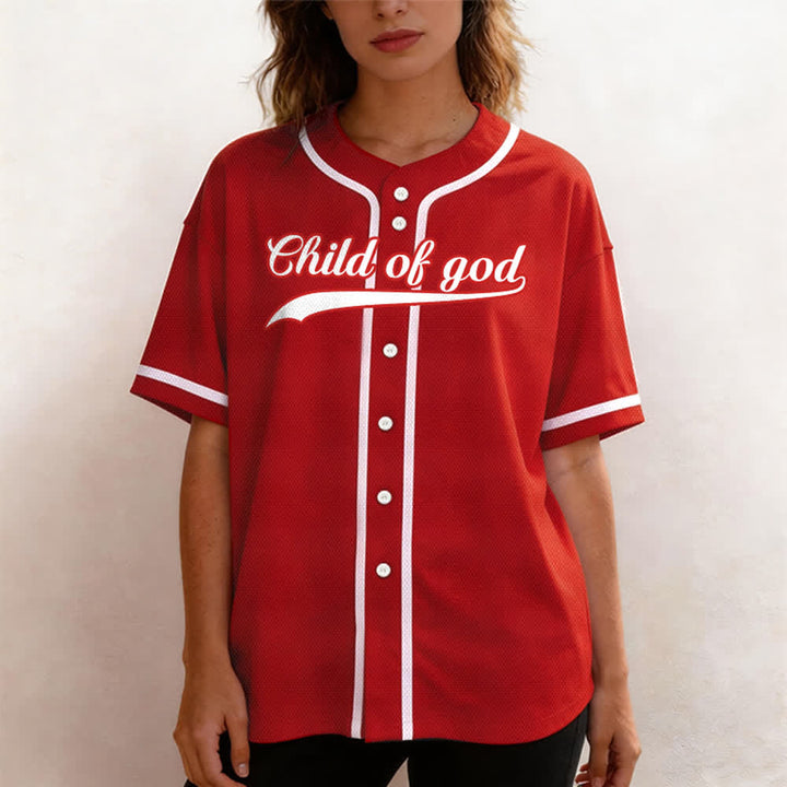Christianartworkshop Child Of God Custom Name Number Unisex Baseball Jersey - image 30
