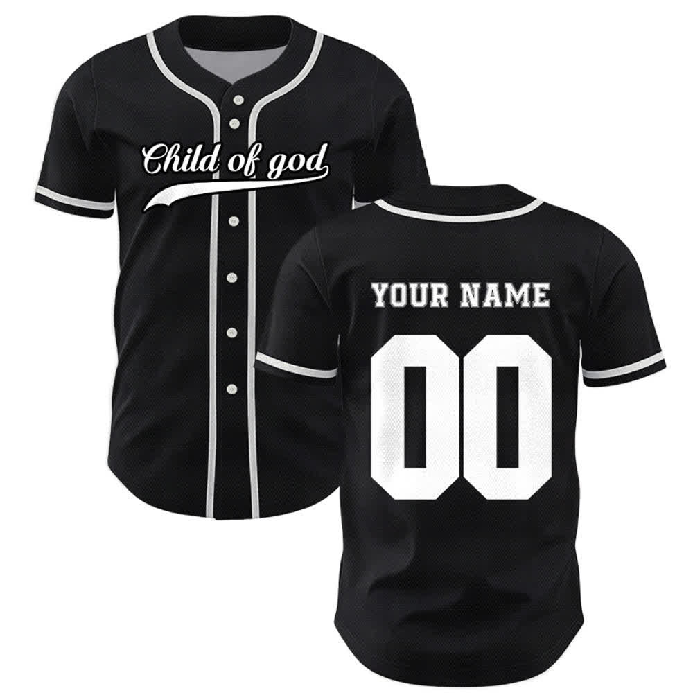 Christianartworkshop Child Of God Custom Name Number Unisex Baseball Jersey - image 33