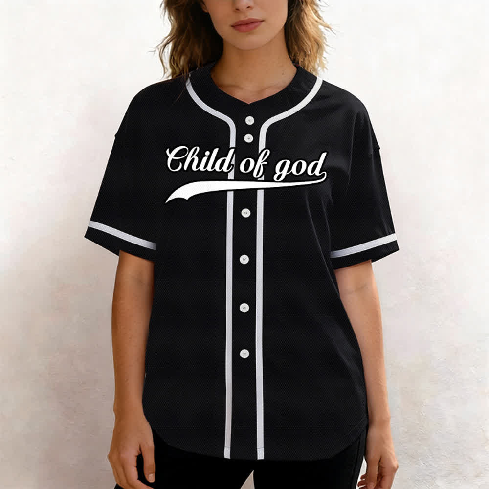 Christianartworkshop Child Of God Custom Name Number Unisex Baseball Jersey - image 38