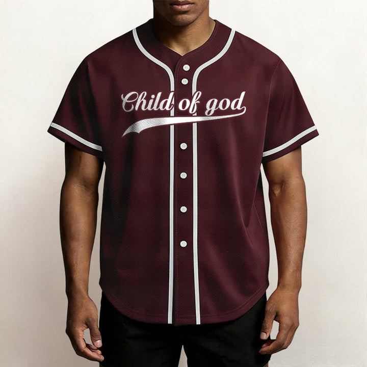 Christianartworkshop Child Of God Custom Name Number Unisex Baseball Jersey - image 44