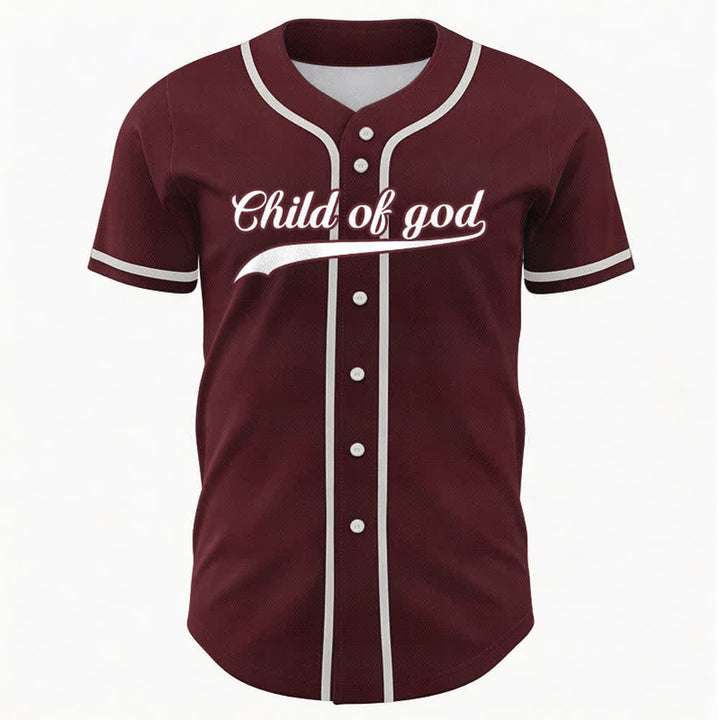 Christianartworkshop Child Of God Custom Name Number Unisex Baseball Jersey - image 42