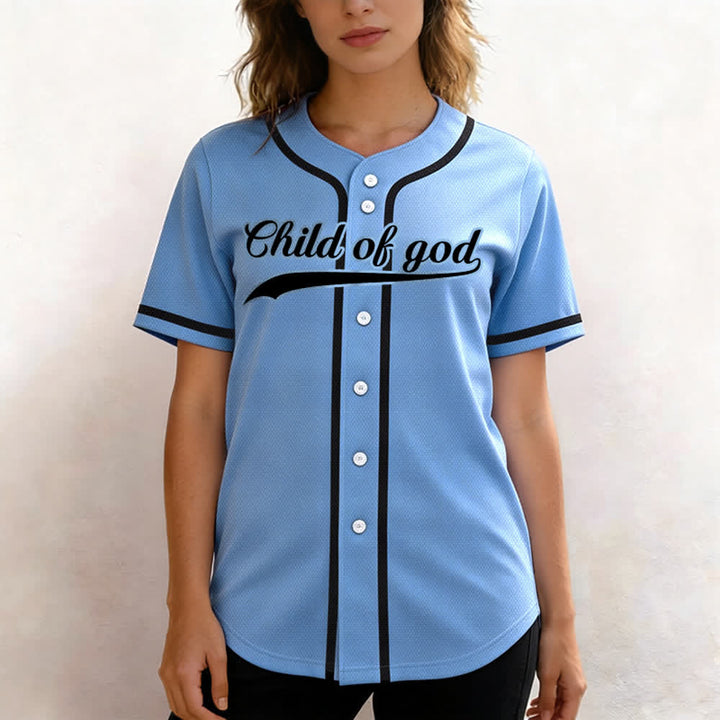 Christianartworkshop Child Of God Custom Name Number Unisex Baseball Jersey - image 52