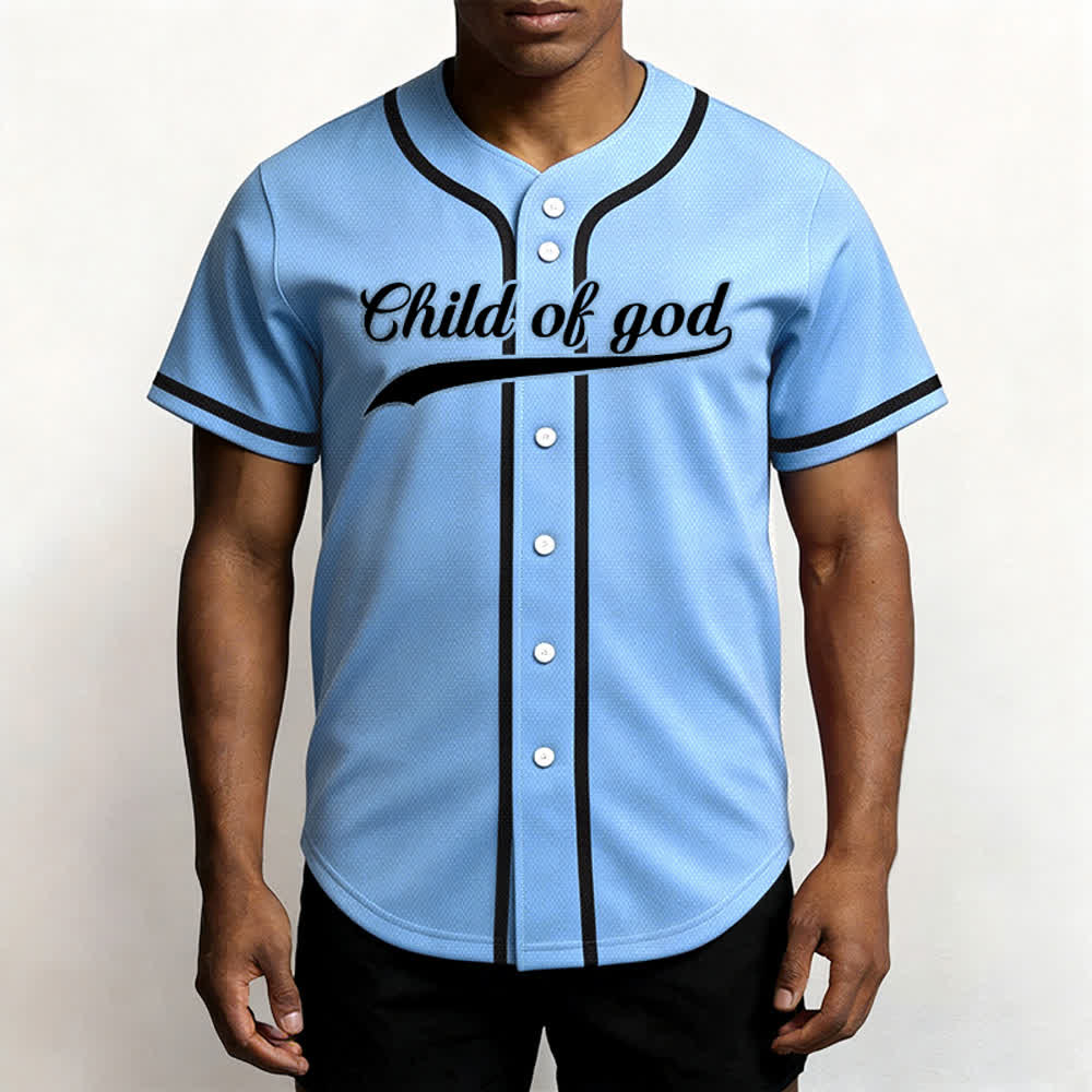 Christianartworkshop Child Of God Custom Name Number Unisex Baseball Jersey - image 54