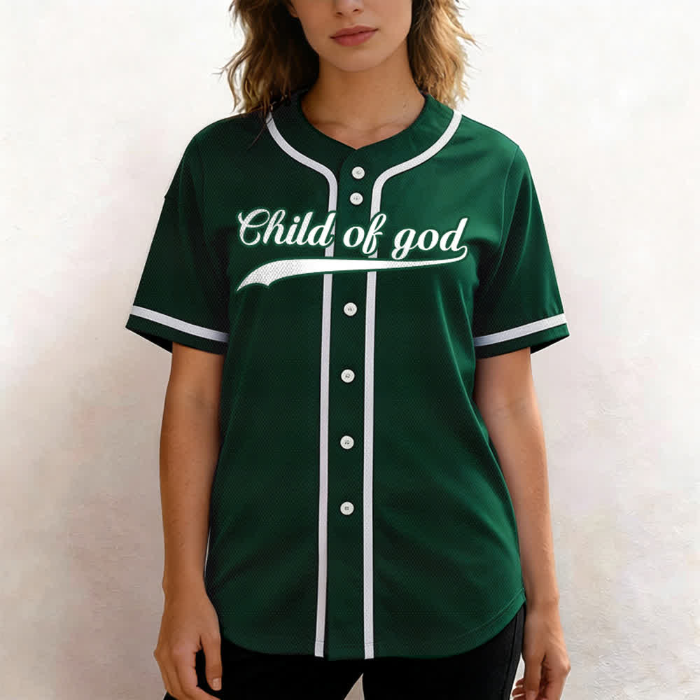 Christianartworkshop Child Of God Custom Name Number Unisex Baseball Jersey - image 62