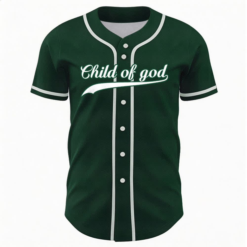Christianartworkshop Child Of God Custom Name Number Unisex Baseball Jersey - image 58