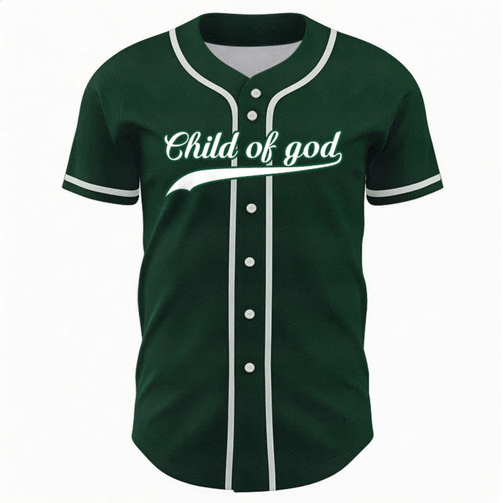 Christianartworkshop Child Of God Custom Name Number Unisex Baseball Jersey - image 58