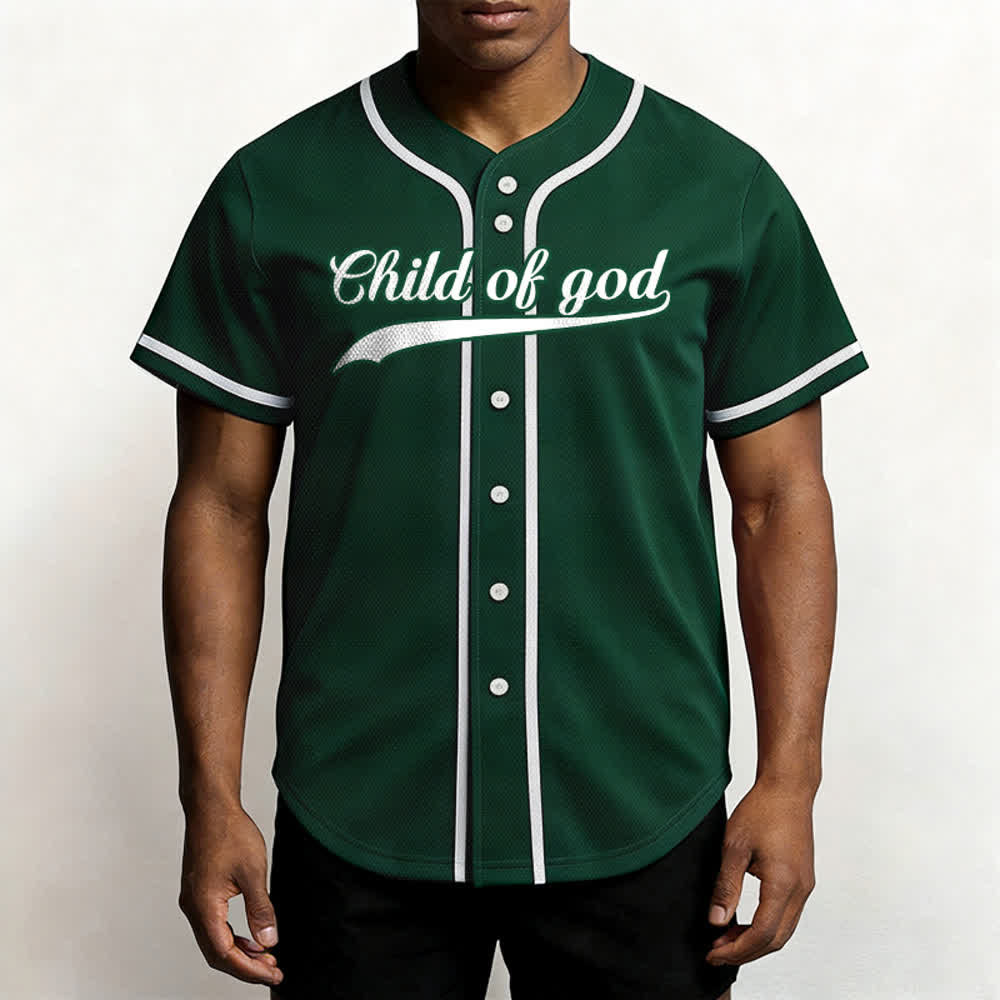 Christianartworkshop Child Of God Custom Name Number Unisex Baseball Jersey - image 60