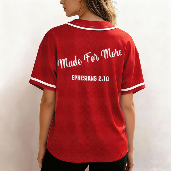 Christianartworkshop Made For More Ephesians 2:10 Unisex Baseball Jersey - image 26