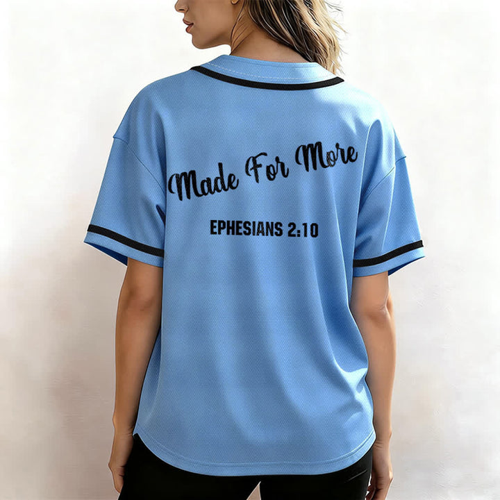Christianartworkshop Made For More Ephesians 2:10 Unisex Baseball Jersey - image 33