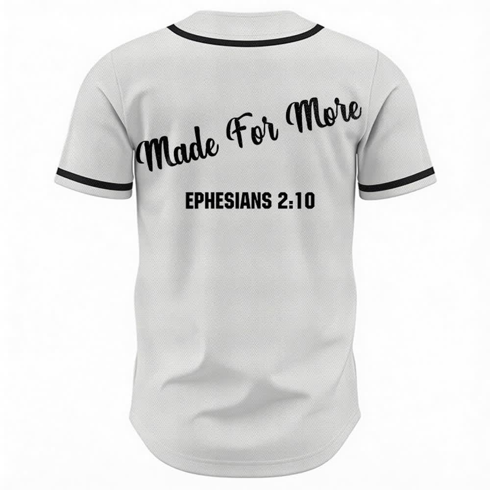Christianartworkshop Made For More Ephesians 2:10 Unisex Baseball Jersey - image 8