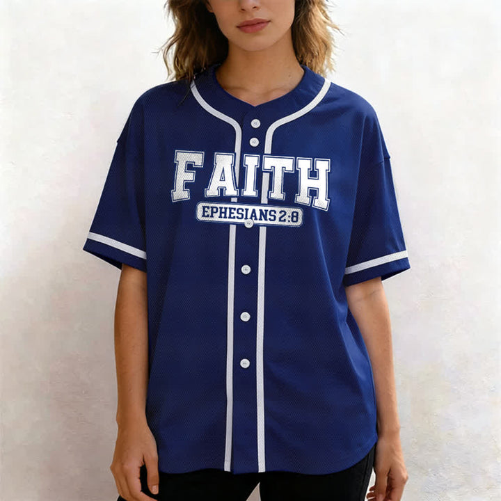Christianartworkshop Faith Custom Name Number Baseball Jersey - image 4