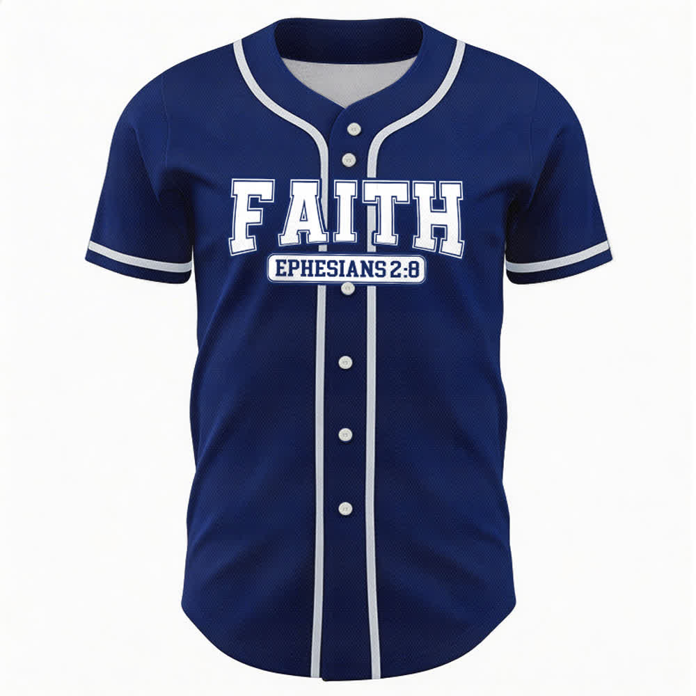 Christianartworkshop Faith Custom Name Number Baseball Jersey - image 2