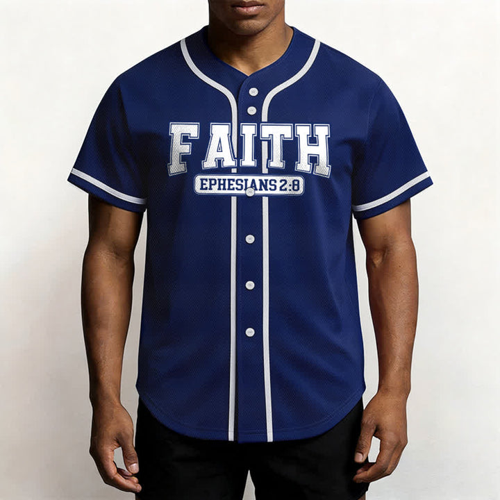 Christianartworkshop Faith Custom Name Number Baseball Jersey - image 6