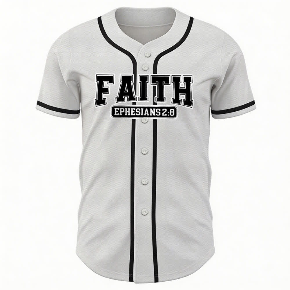 Christianartworkshop Faith Custom Name Number Baseball Jersey - image 18