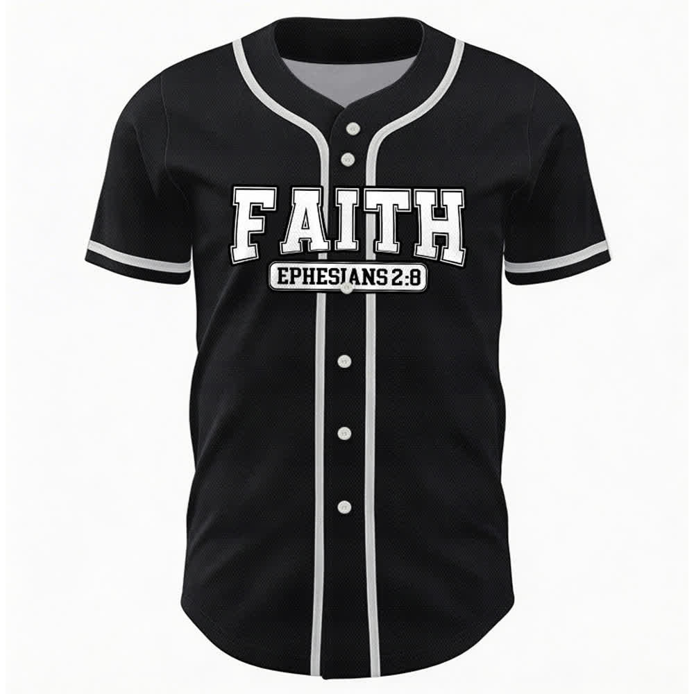 Christianartworkshop Faith Custom Name Number Baseball Jersey - image 26