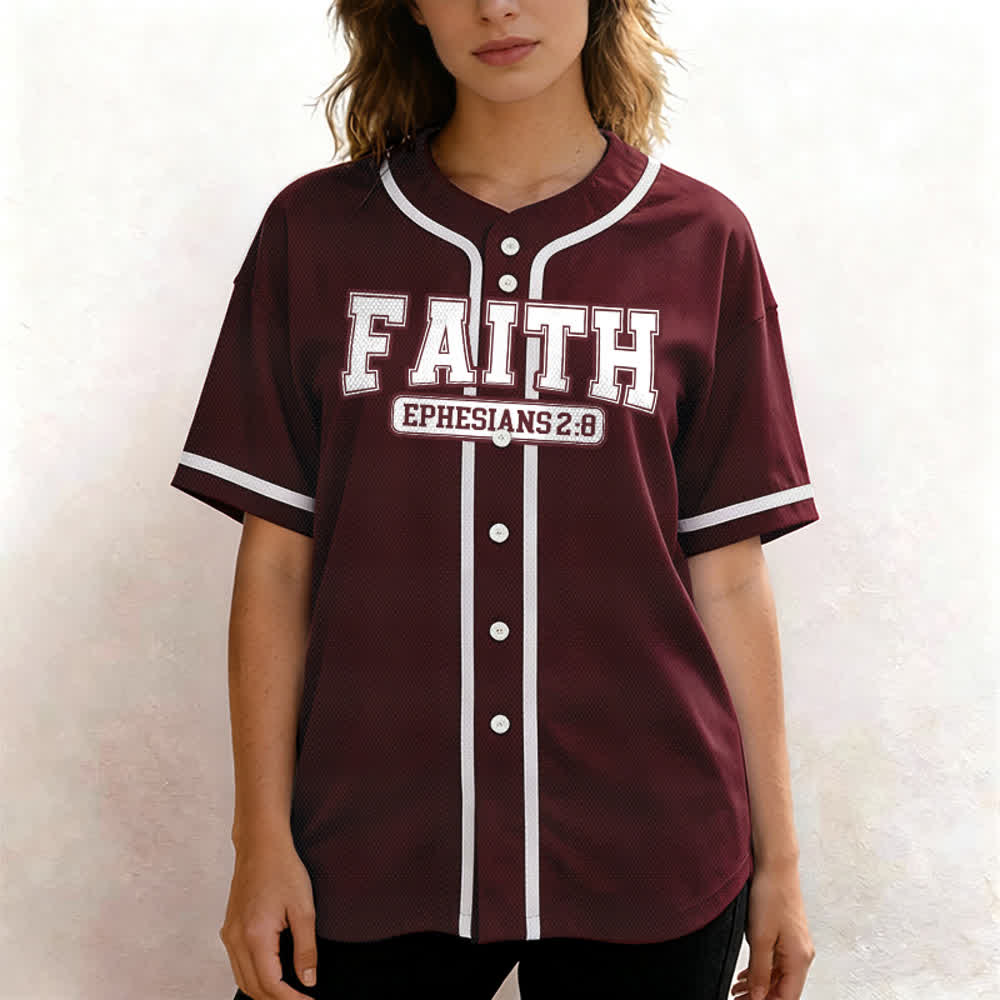 Christianartworkshop Faith Custom Name Number Baseball Jersey - image 46