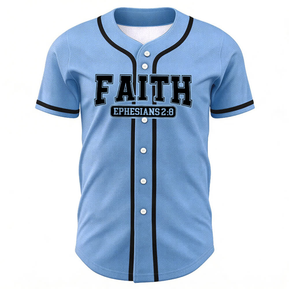 Christianartworkshop Faith Custom Name Number Baseball Jersey - image 50
