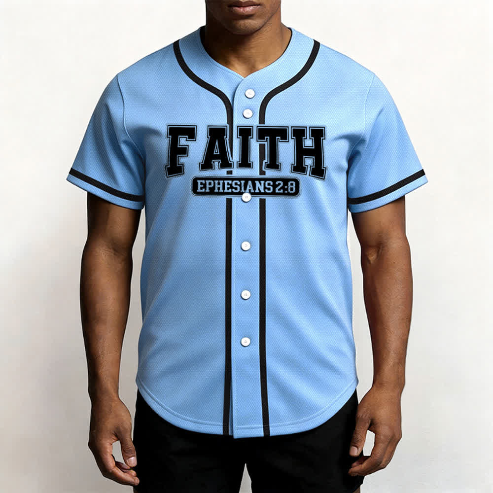Christianartworkshop Faith Custom Name Number Baseball Jersey - image 52