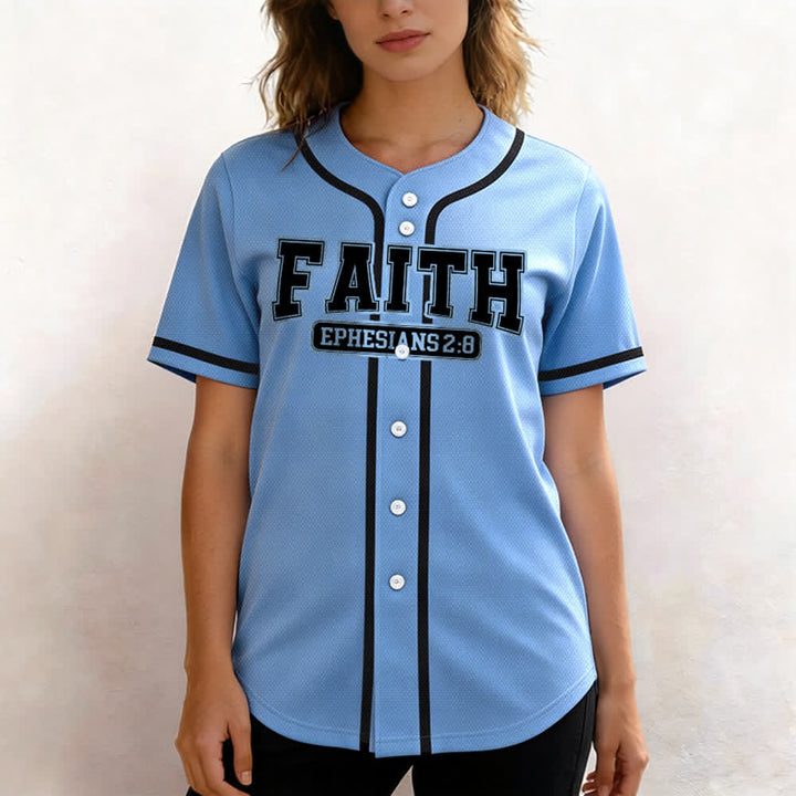 Christianartworkshop Faith Custom Name Number Baseball Jersey - image 54